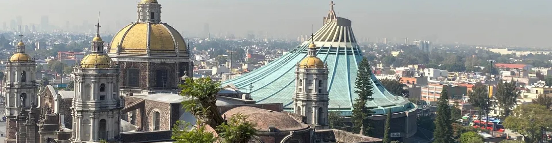 Sunset over Guadalupe skyline