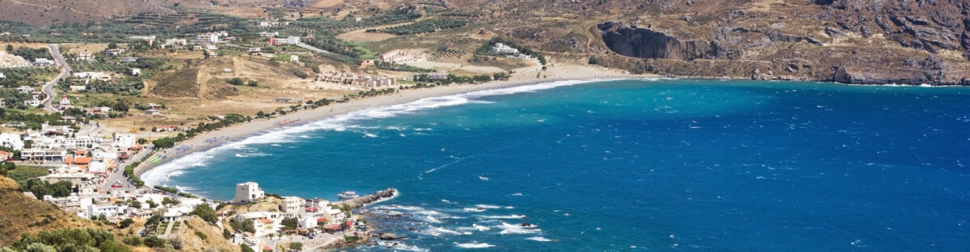 Sunset view in Plakias, Crete