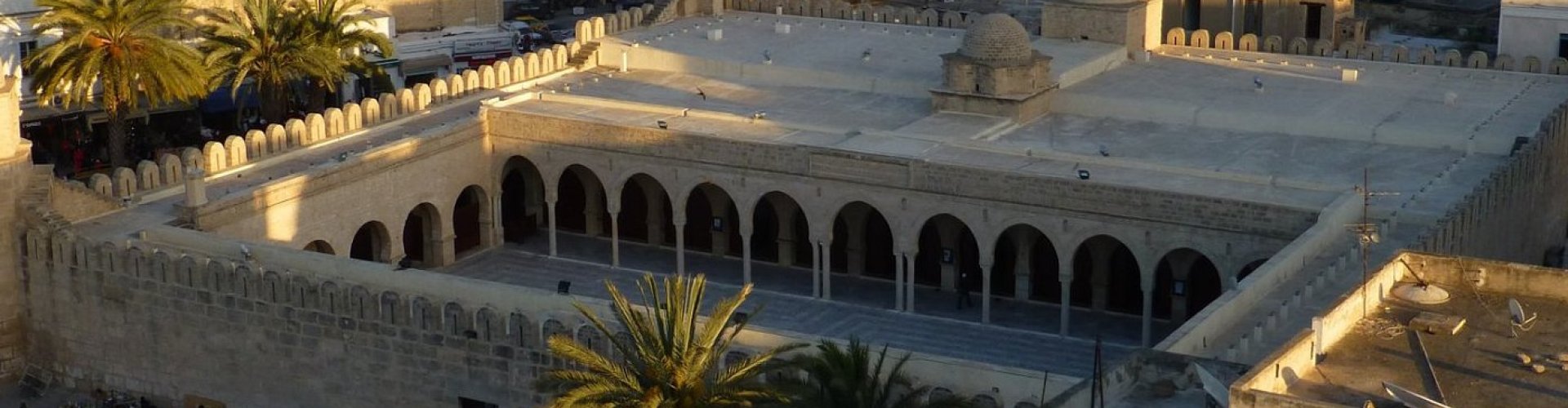 Sunset over Sousse coastline