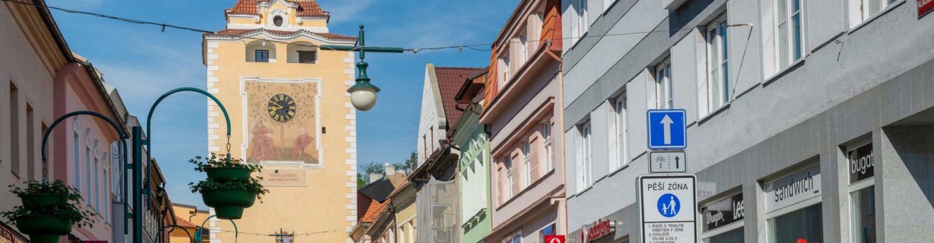 Scenic view of Beroun at sunset