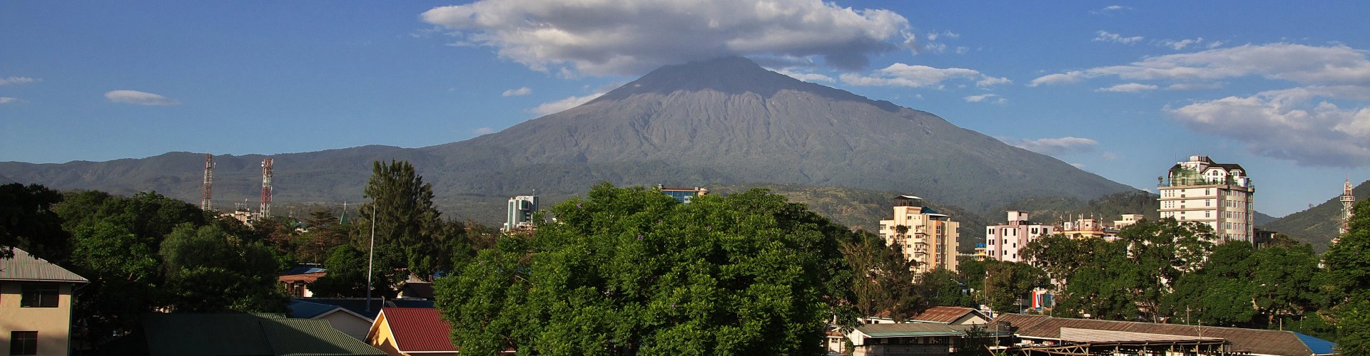 Sunset view over Arusha skyline