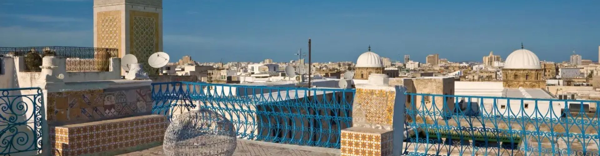 Sunset view in Tunis