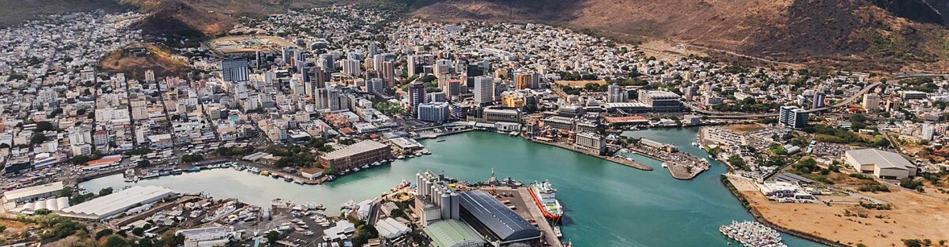 Scenic view of Port Louis skyline