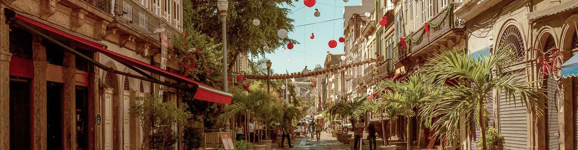 Panoramic view of Rio de Janeiro beach and skyline