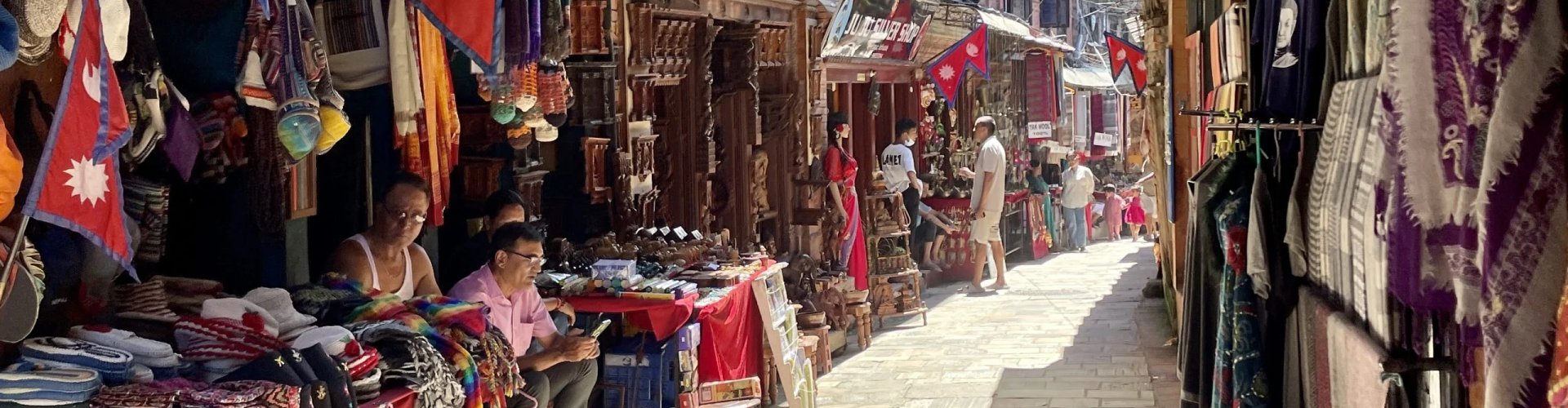 Kathmandu cityscape at dusk