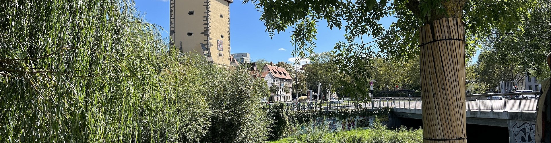 Cityscape of Reutlingen, DE at sunset