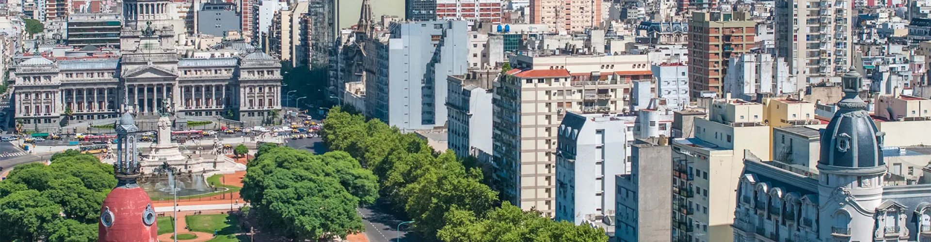 Buenos Aires cityscape at dusk