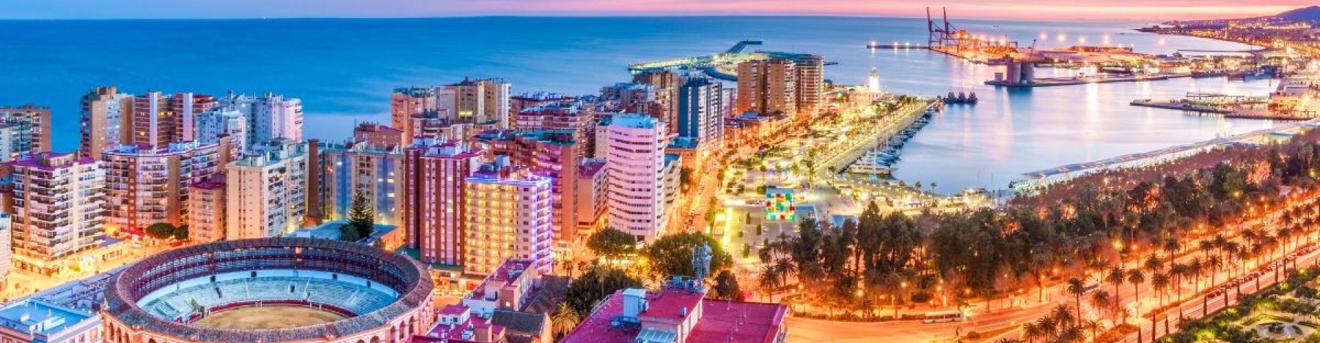 Scenic view of Málaga