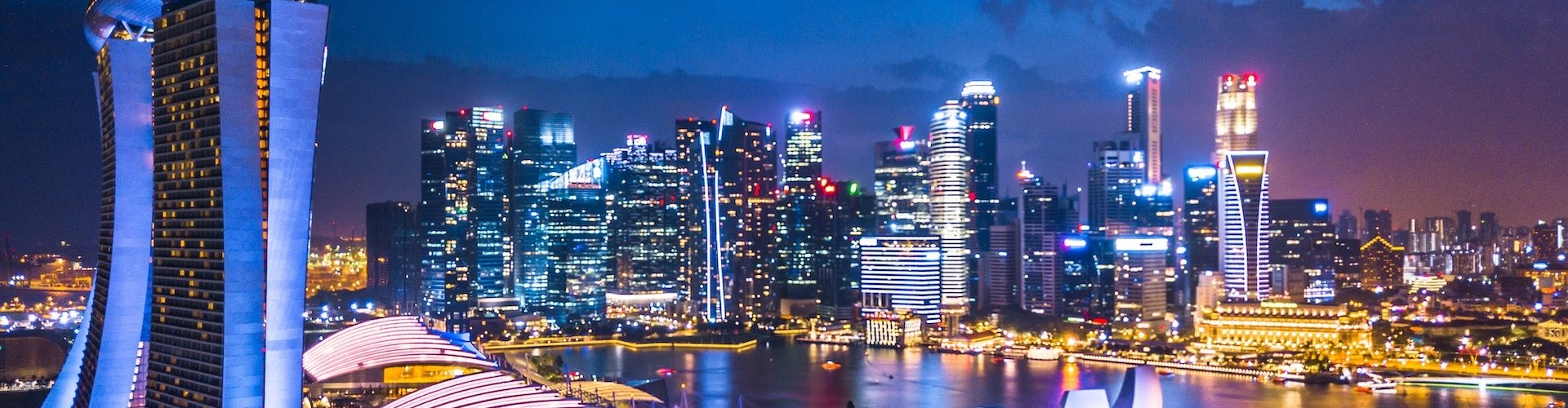 Singapore cityscape at dusk