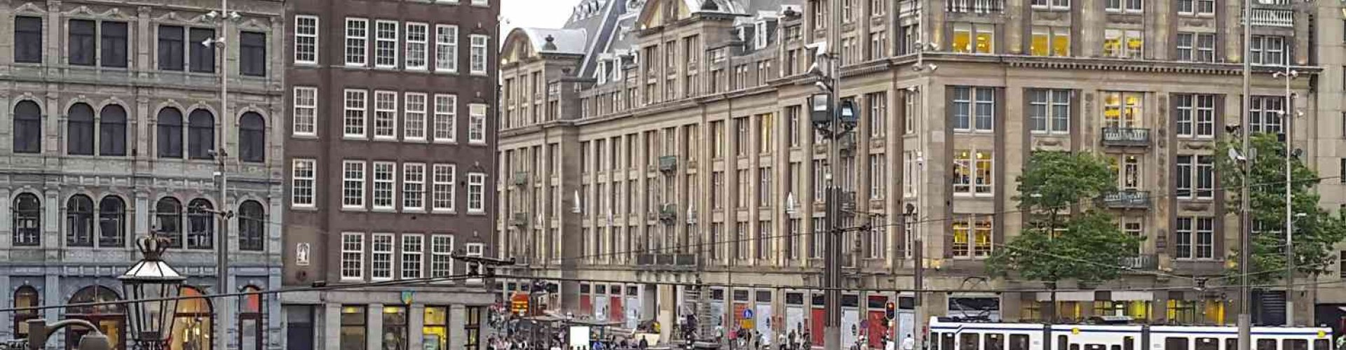 View over Amsterdam canals
