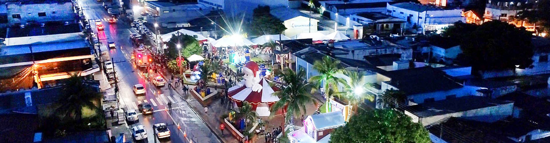 Varzea Grande cityscape at night