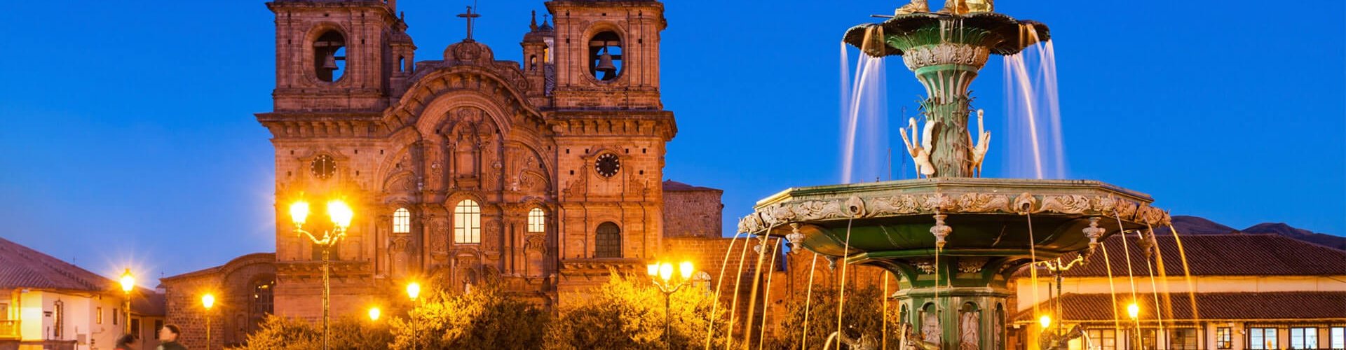 Cusco cityscape at dusk