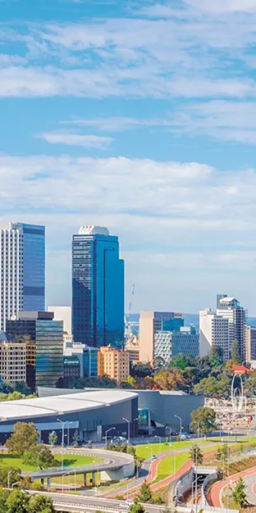 Scenic view of Perth accommodation