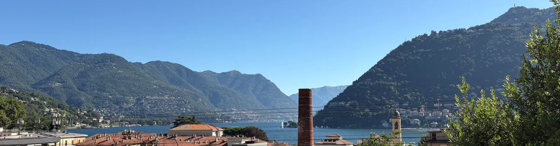 Sunset view in Fino Mornasco, IT