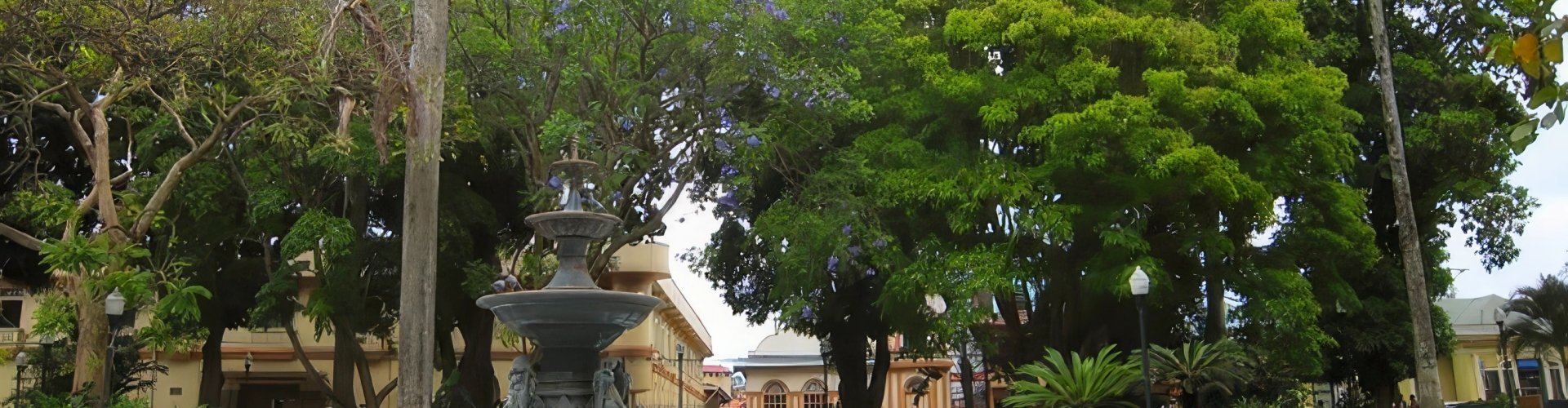 Sunset over Alajuela cityscape