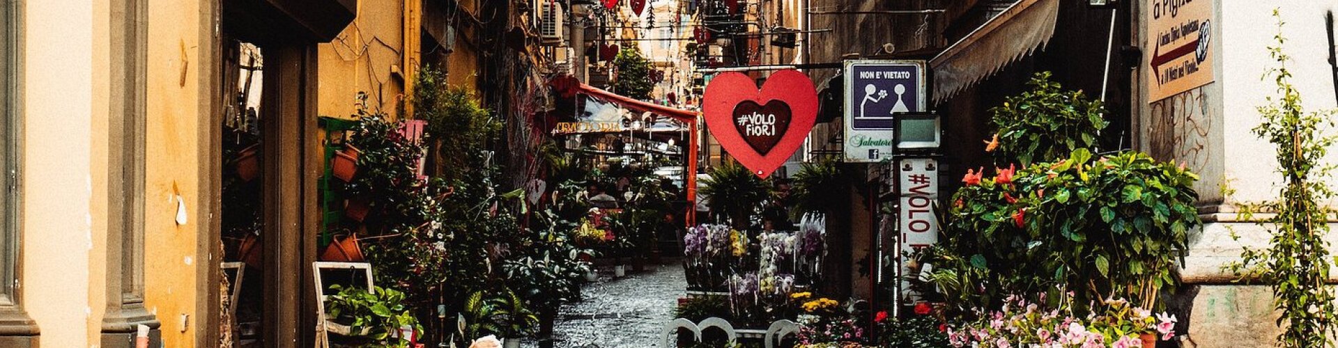 Naples, IT sunset view