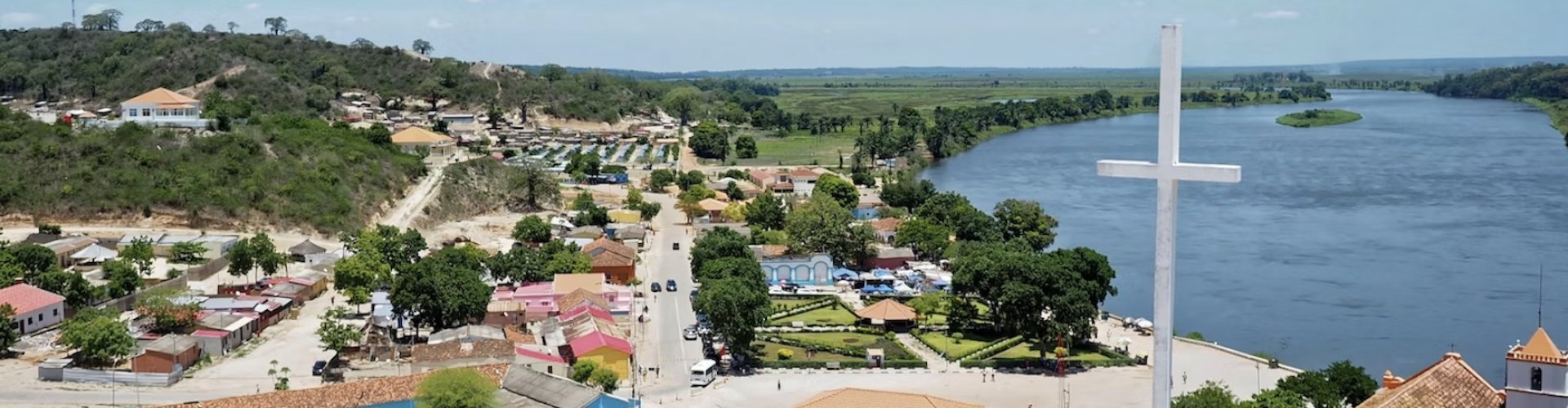 Benguela cityscape at sunset