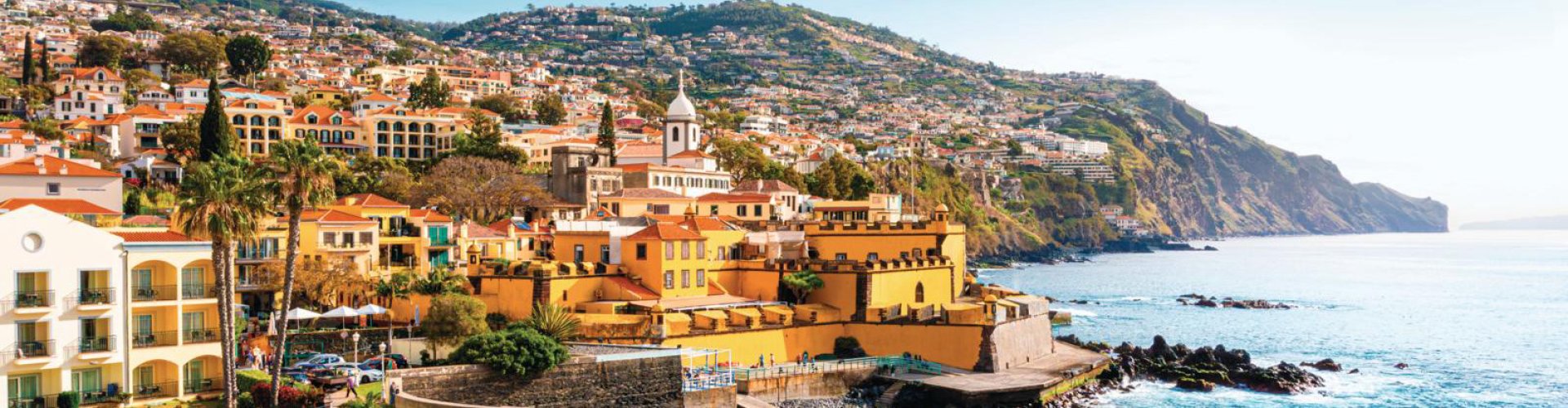 Funchal sunset coastline