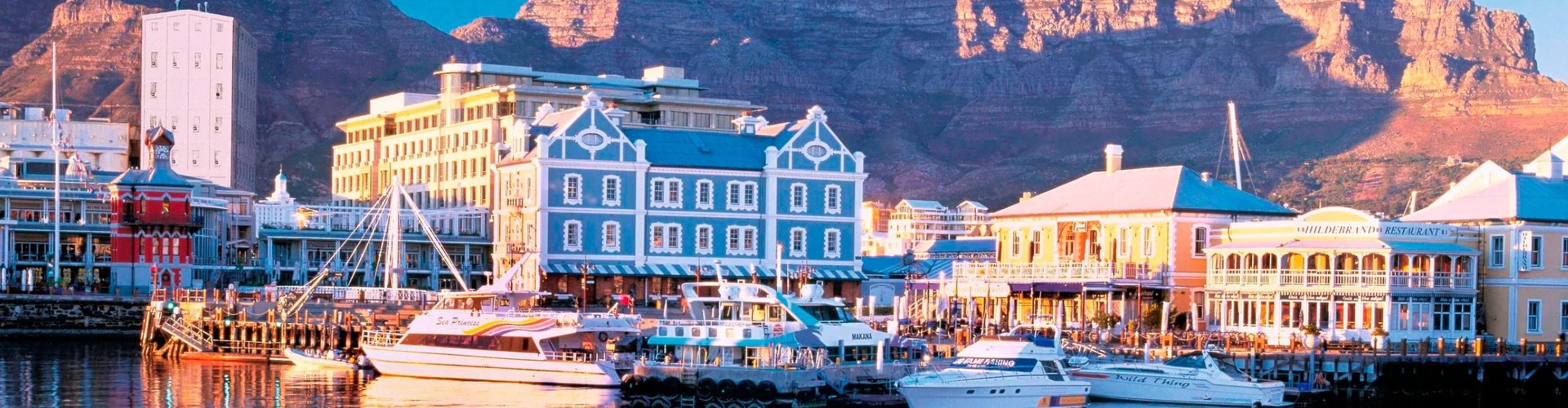 Sunset over Cape Town cityscape