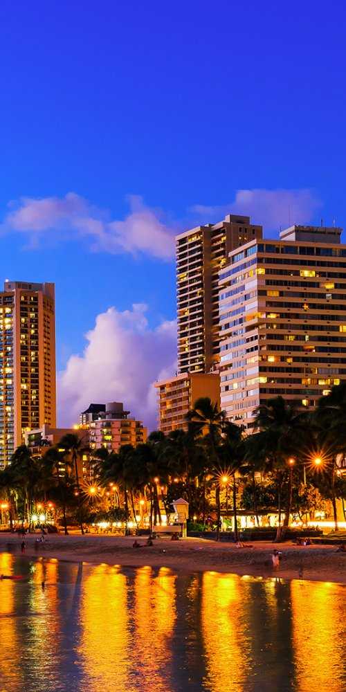 Hotel view in Honolulu